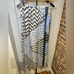 Vintage Emilio Pucci! Ethereal Silk Maxi Skirt with Metallic Thread